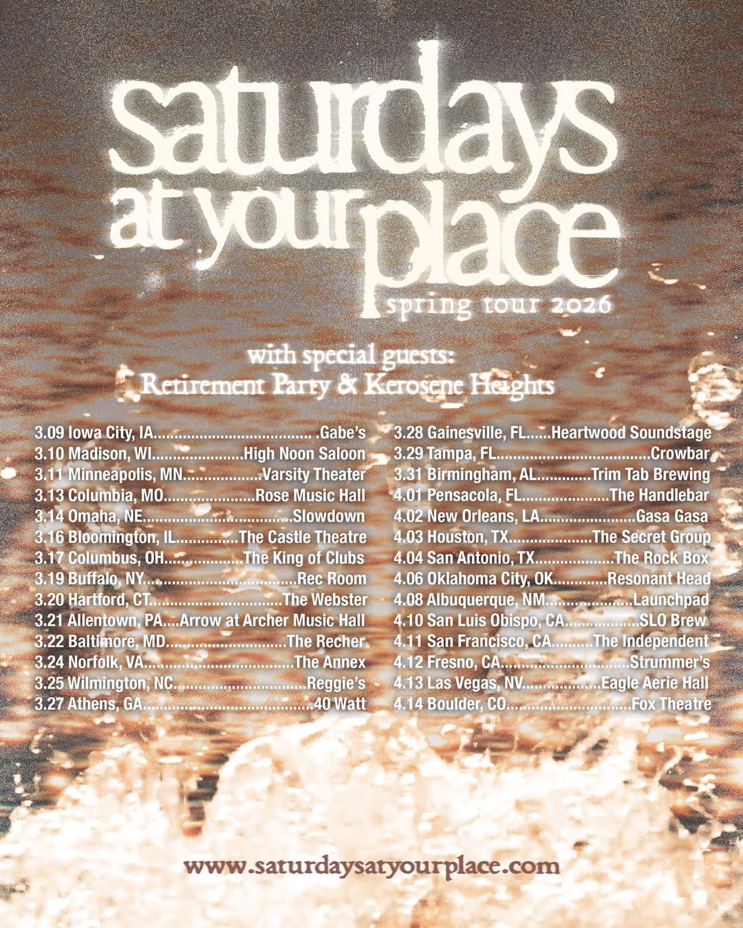 Kerosene Heights Tour Poster 2026