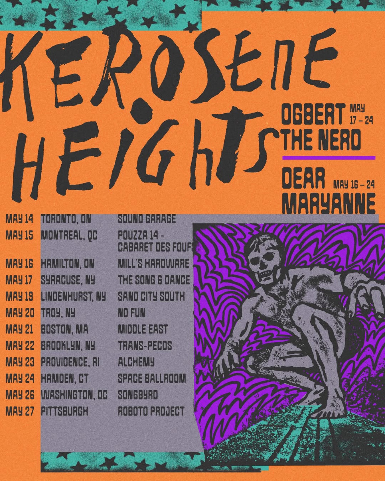 Kerosene Heights Tour Poster 2026